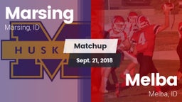 Matchup: Marsing  vs. Melba  2018