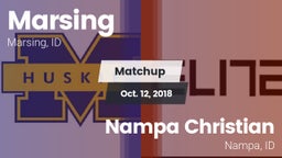 Matchup: Marsing  vs. Nampa Christian  2018