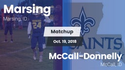 Matchup: Marsing  vs. McCall-Donnelly  2018