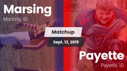 Matchup: Marsing  vs. Payette  2019