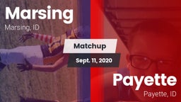 Matchup: Marsing  vs. Payette  2020