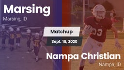 Matchup: Marsing  vs. Nampa Christian  2020