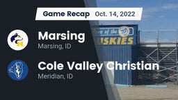 Recap: Marsing  vs. Cole Valley Christian  2022