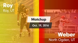 Matchup: Roy  vs. Weber  2016