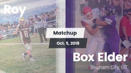 Matchup: Roy  vs. Box Elder  2018