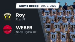 Recap: Roy  vs. WEBER  2020