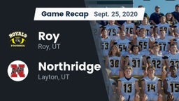 Recap: Roy  vs. Northridge  2020