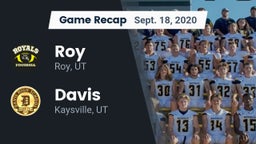 Recap: Roy  vs. Davis  2020