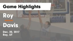 Roy  vs Davis  Game Highlights - Dec. 20, 2017