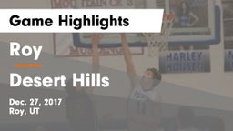 Roy  vs Desert Hills  Game Highlights - Dec. 27, 2017