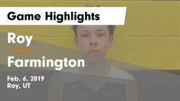 Roy  vs Farmington  Game Highlights - Feb. 6, 2019