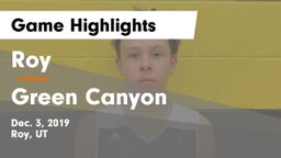 Roy  vs Green Canyon  Game Highlights - Dec. 3, 2019