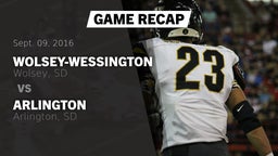 Recap: Wolsey-Wessington  vs. Arlington  2016