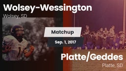 Matchup: Wolsey-Wessington vs. Platte/Geddes  2017