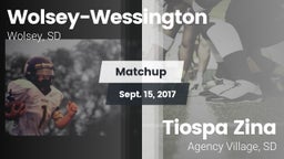 Matchup: Wolsey-Wessington vs. Tiospa Zina  2017