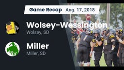 Recap: Wolsey-Wessington  vs. Miller  2018