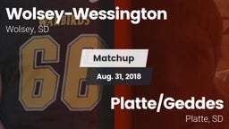 Matchup: Wolsey-Wessington vs. Platte/Geddes  2018