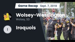 Recap: Wolsey-Wessington  vs. Iroquois 2018