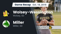 Recap: Wolsey-Wessington  vs. Miller  2018