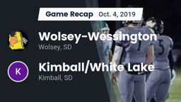 Recap: Wolsey-Wessington  vs. Kimball/White Lake  2019