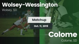 Matchup: Wolsey-Wessington vs. Colome  2019