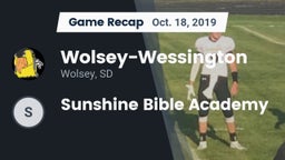 Recap: Wolsey-Wessington  vs. Sunshine Bible Academy 2019