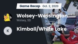 Recap: Wolsey-Wessington  vs. Kimball/White Lake 2020