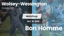 Matchup: Wolsey-Wessington vs. Bon Homme  2020