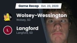 Recap: Wolsey-Wessington  vs. Langford  2020