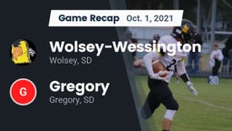 Recap: Wolsey-Wessington  vs. Gregory  2021