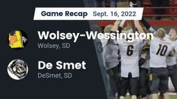 Recap: Wolsey-Wessington  vs. De Smet  2022