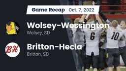 Recap: Wolsey-Wessington  vs. Britton-Hecla  2022