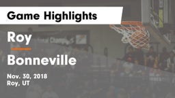 Roy  vs Bonneville  Game Highlights - Nov. 30, 2018