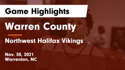 Warren County  vs Northwest Halifax Vikings  Game Highlights - Nov. 30, 2021
