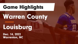 Warren County  vs Louisburg  Game Highlights - Dec. 14, 2022