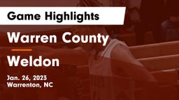 Warren County  vs Weldon  Game Highlights - Jan. 26, 2023