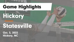 Hickory  vs Statesville  Game Highlights - Oct. 3, 2022