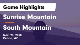Sunrise Mountain  vs South Mountain  Game Highlights - Nov. 23, 2018