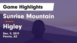Sunrise Mountain  vs Higley  Game Highlights - Dec. 9, 2019
