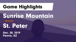 Sunrise Mountain  vs St. Peter  Game Highlights - Dec. 28, 2019