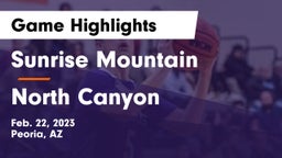 Sunrise Mountain  vs North Canyon Game Highlights - Feb. 22, 2023
