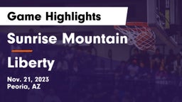 Sunrise Mountain  vs Liberty  Game Highlights - Nov. 21, 2023