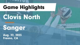 Clovis North  vs Sanger  Game Highlights - Aug. 22, 2023