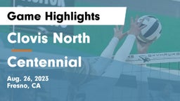 Clovis North  vs Centennial  Game Highlights - Aug. 26, 2023