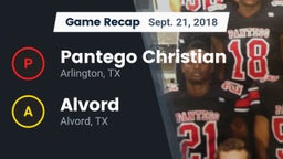 Recap: Pantego Christian  vs. Alvord  2018
