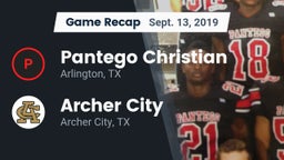 Recap: Pantego Christian  vs. Archer City  2019