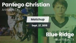 Matchup: Pantego Christian vs. Blue Ridge  2019