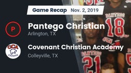 Recap: Pantego Christian  vs. Covenant Christian Academy 2019