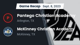Recap: Pantego Christian Academy vs. McKinney Christian Academy 2023