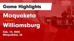 Maquoketa  vs Williamsburg  Game Highlights - Feb. 14, 2020